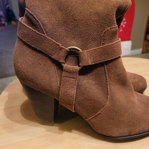 GH Bass & Co Brown Suede Knee High Boots size 10 - Picture 4 of 6